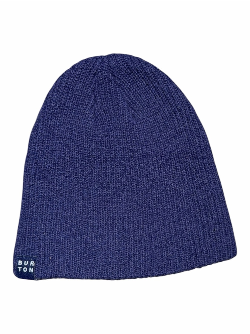 Burton Beanie Navy Blue Ribbed Knit Snowboard Ski Winter Hat Minimalist Outdoor